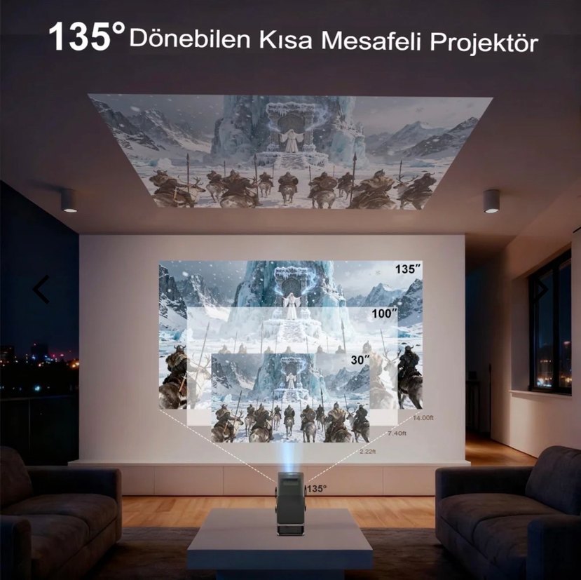 Powerbanklı Çalışan Android Projeksiyon(Sıfır) - Görsel 5