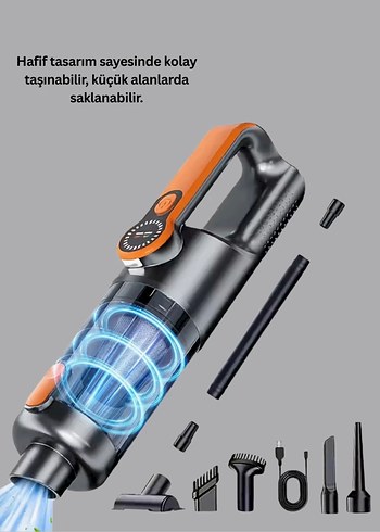 ARAÇ VE EV SÜPÜRGESİ ŞARJLI(SIFIR) - Görsel 7