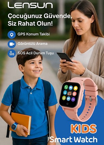 SİM KARTLI ÇOÇUK SAATİ BTK KAYITLI(SIFIR)