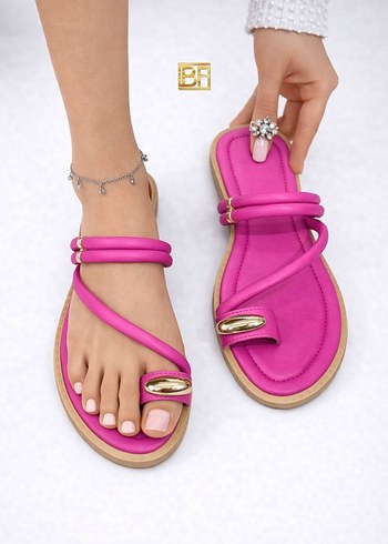 Kadın Parlak Kahverengi Bohem Stiletto Sandalet - Görsel 9