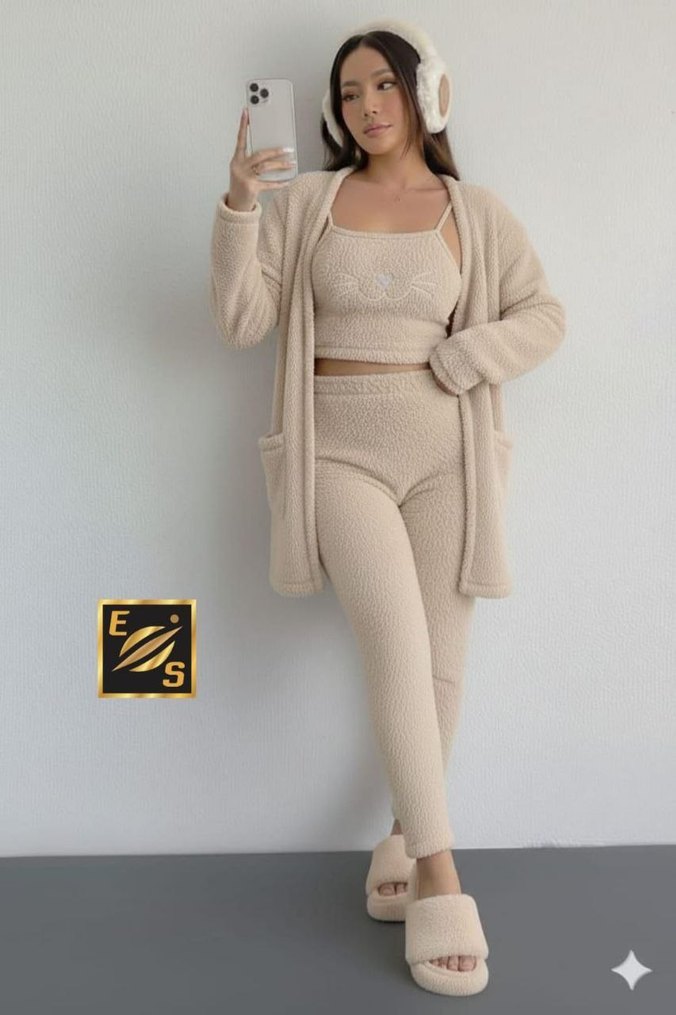 üçlü pijama takımı - Görsel 5