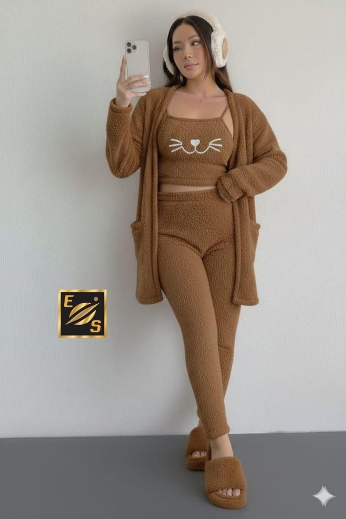 üçlü pijama takımı - Görsel 3