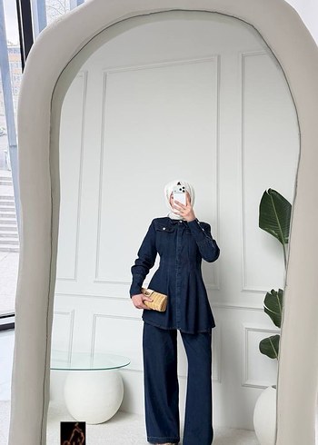 Kadın Denim Takım - Normal Boy, Uzun Kollu - Görsel 4