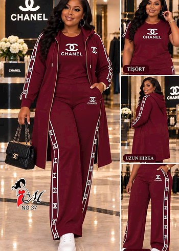 Chanel Logo 3 Parcali Spor Takim