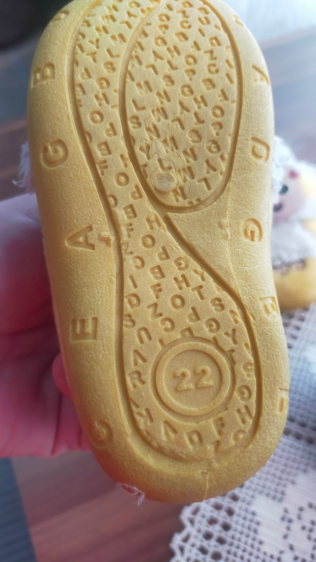 Kız Çocuk Sarı Peluş Nakışlı Terlik - Görsel 4