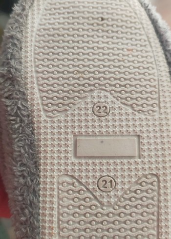 Nakışlı Gri Kız Çocuk Sıcak Ev Terliği - Görsel 3