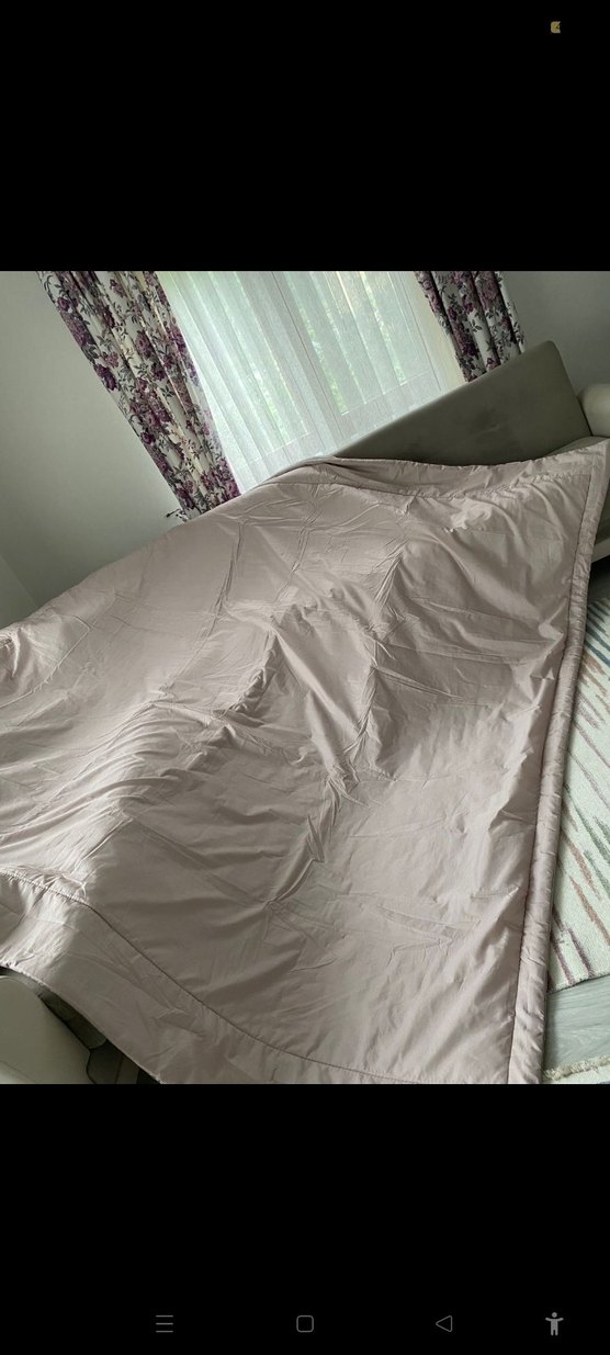 pudra renk kabartmalı Yatak Örtüsü - Görsel 5