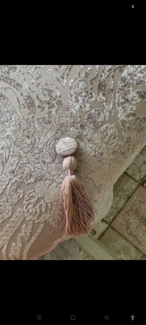 pudra renk kabartmalı Yatak Örtüsü - Görsel 2