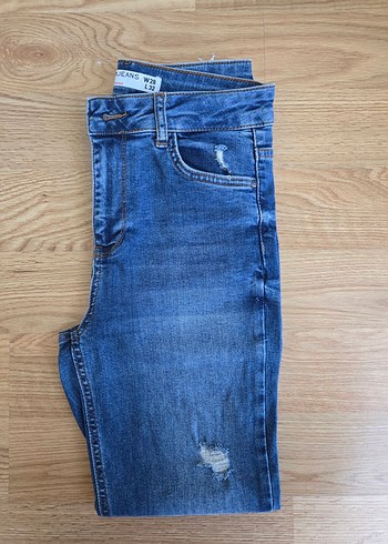 Kadın Mavi Normal Paça Denim Pantolon