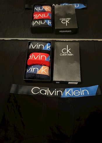Calvin klein 3lü çok renkli Premium Erkek Boxer