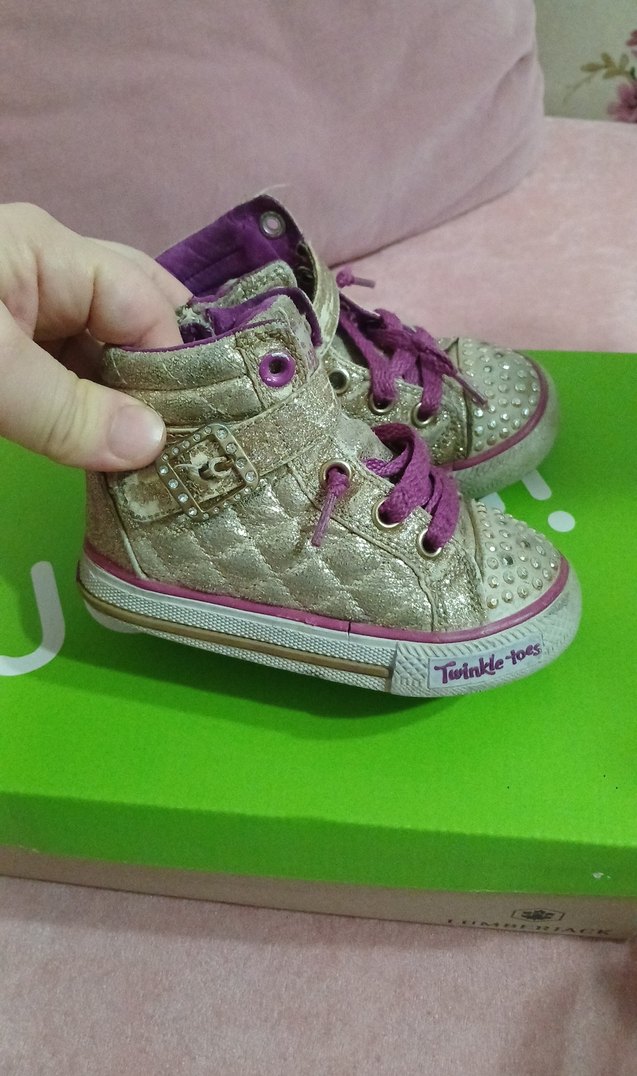 Mor Renkli Kız Çocuk Sneakers - Görsel 3