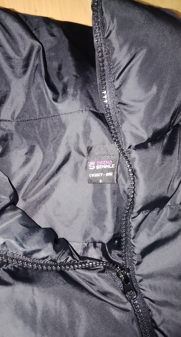 Fermuarlı Kısa Lacivert Kadın Yelek - Görsel 2