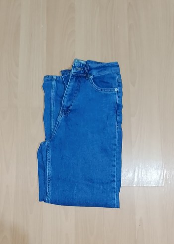 Kadın Mavi Midi Denim Pantolon - Görsel 2