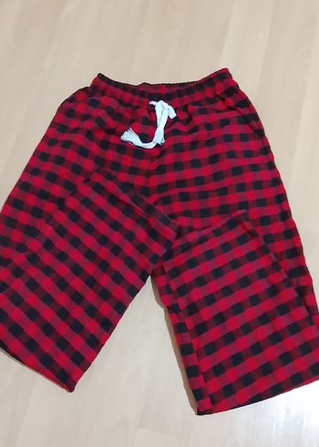 Kırmızı Ekose Desenli Rahat Erkek Pijama Altı - Görsel 2