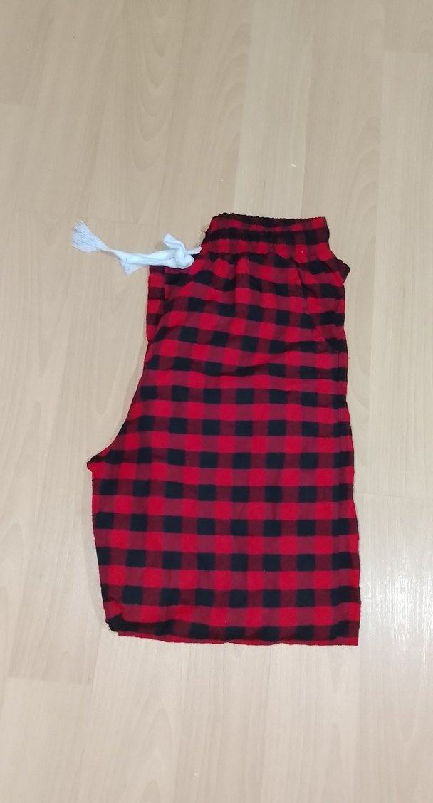 Kırmızı Ekose Desenli Rahat Erkek Pijama Altı - Görsel 3