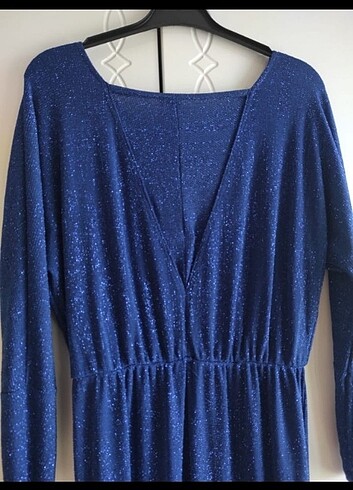 Sorunsuz simli elbise - Görsel 2