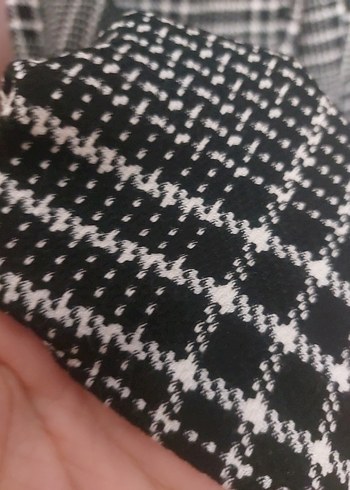 Tokalı Gri Ekose Midi Kadın Pantolon - Görsel 4