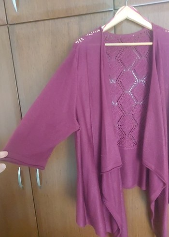 Bordo Bohem Salaş Kadın Hırka - Görsel 5