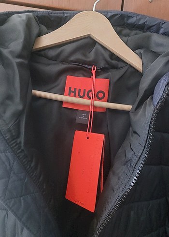 Hugo Boss Erkek Mavi Kapüşonlu Mont - Görsel 3