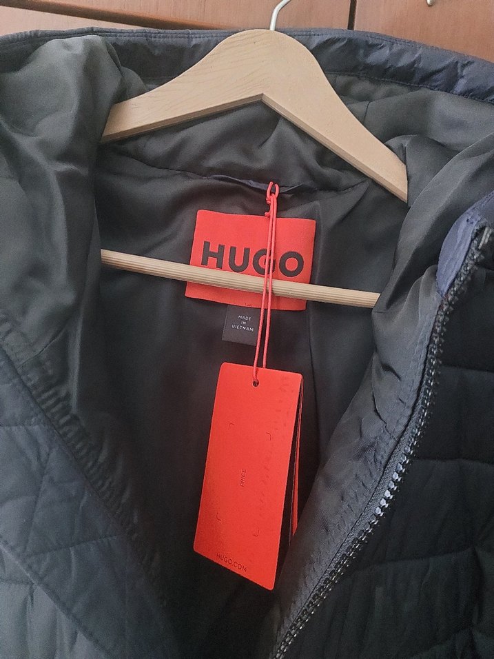 Hugo Boss Erkek Mavi Kapüşonlu Mont - Görsel 3