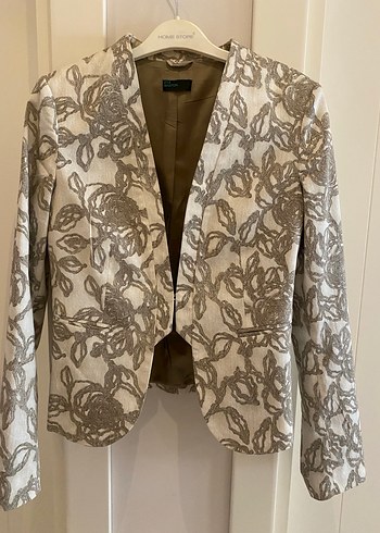 Su yeşili kendinden desenli takım - Görsel 3