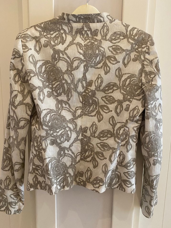 Su yeşili kendinden desenli takım - Görsel 5