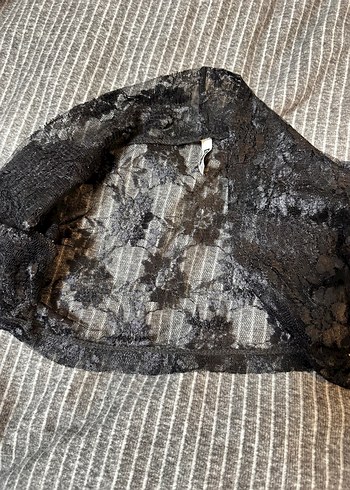 Siyah Dantel Bolero - Görsel 3