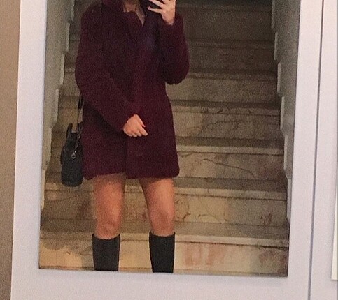 Zara Bordo kürk