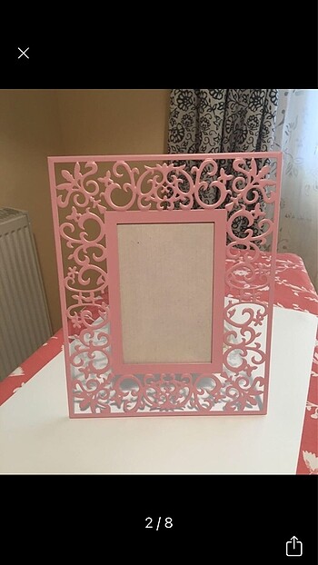 Ikea İkea pembe metal çerçeve