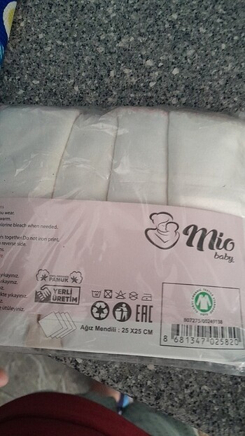 Kız  bebek ağız mendili. - Görsel 3