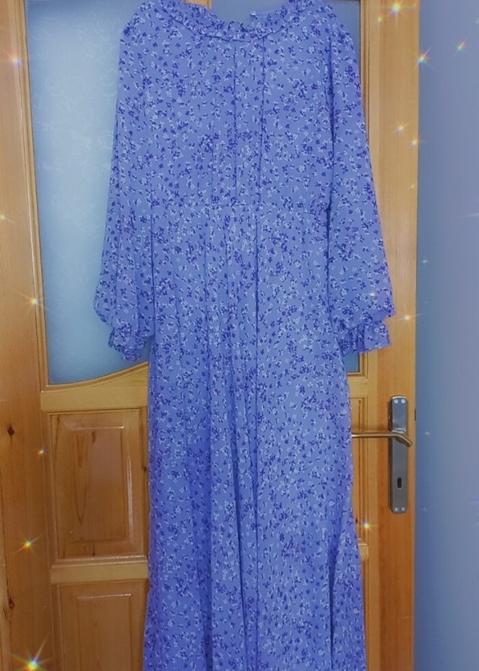 Şifon kibar elbise - Görsel 2