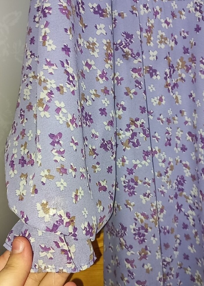 Şifon kibar elbise - Görsel 4