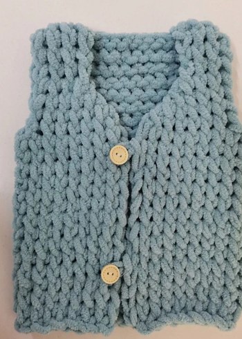 Pastel Renkli Örgü Çocuk Battaniyesi - Görsel 4