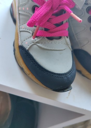 Kız Çocuk Gri Bağcıklı Spor Ayakkabı - Görsel 7