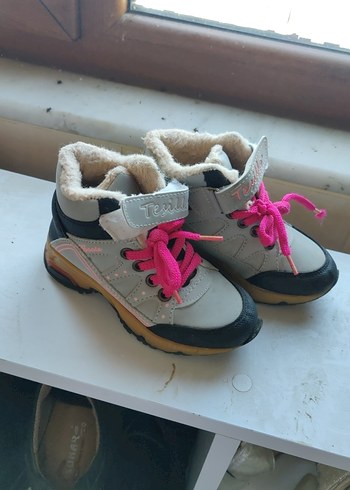 Kız Çocuk Gri Bağcıklı Spor Ayakkabı - Görsel 2