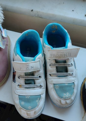 Beyaz Kız Çocuk Spor Ayakkabı Velcro - Görsel 2