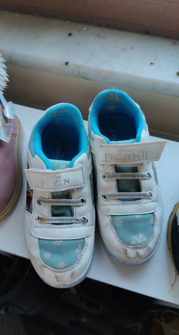 Beyaz Kız Çocuk Spor Ayakkabı Velcro - Görsel 2