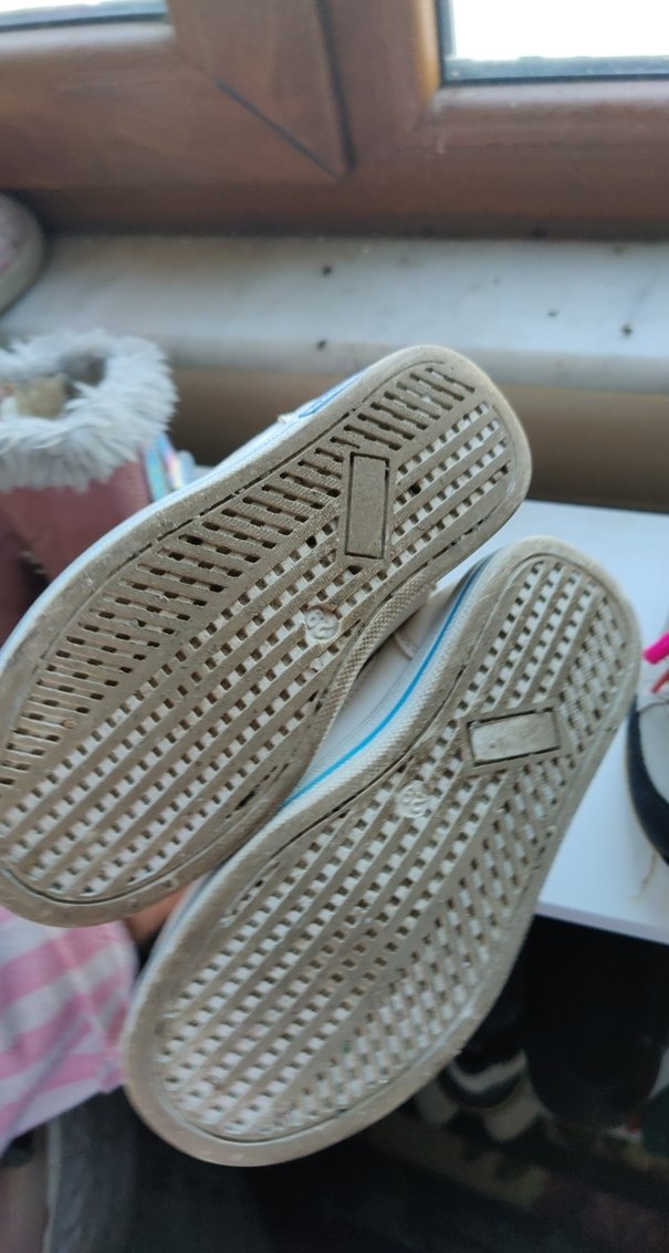 Beyaz Kız Çocuk Spor Ayakkabı Velcro - Görsel 3