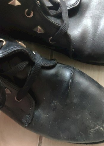 Siyah Deri Kemerli Blok Topuklu Kadın Bot - Görsel 7