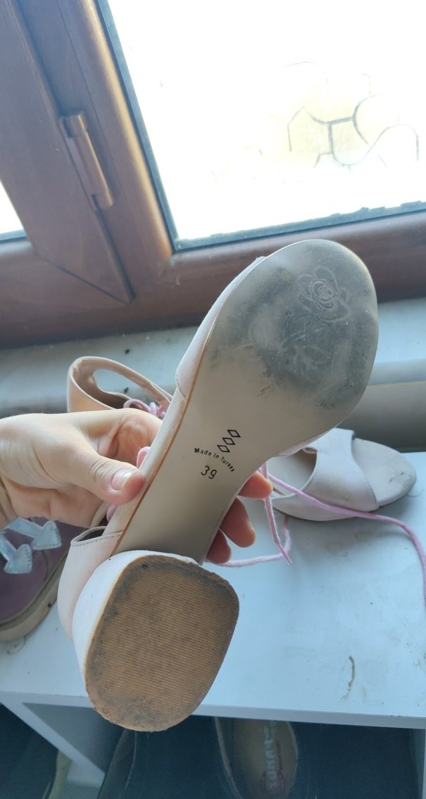 Pudra Pembe Bağcıklı İnce Topuklu Kadın Ayakkabı - Görsel 3