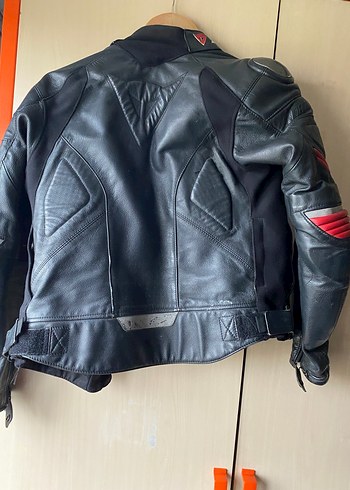 Kadın Siyah Deri Biker Ceket Dainesse - Görsel 3