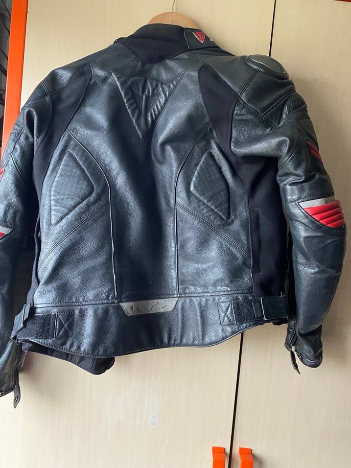 Kadın Siyah Deri Biker Ceket Dainesse - Görsel 3