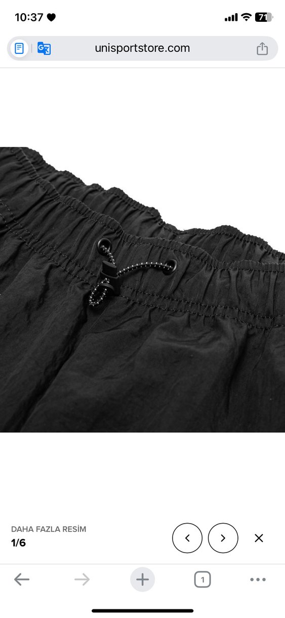 Nike Siyah Bol Kesim Kemerli kadın Pantolon - Görsel 2