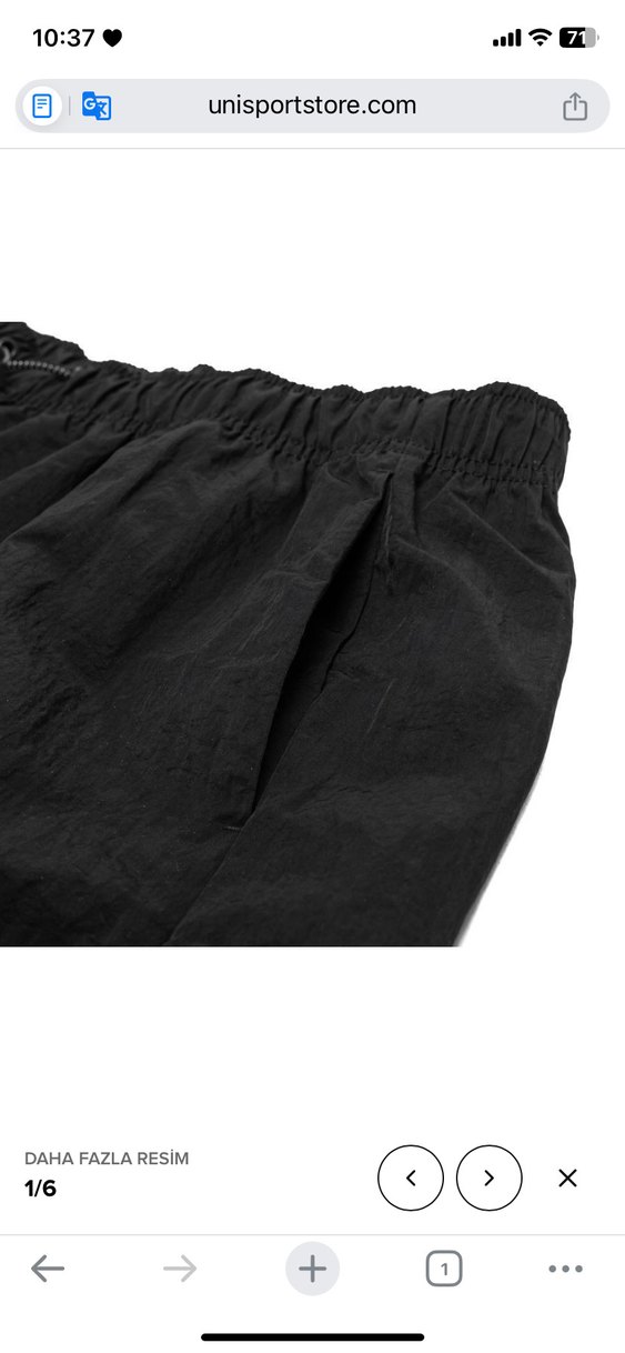 Nike Siyah Bol Kesim Kemerli kadın Pantolon - Görsel 3