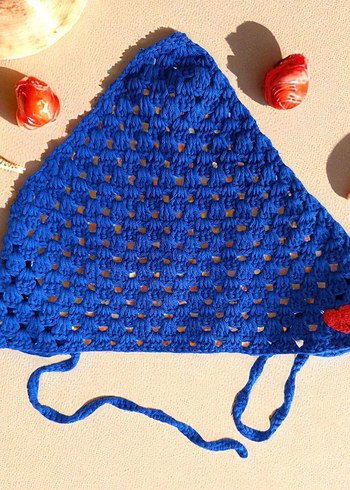 Renkli Nakışlı Bohem Örgü Bandana