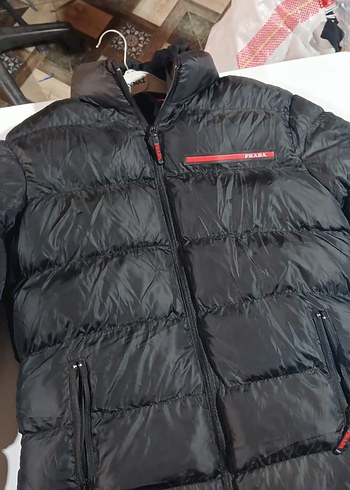 Prada Siyah Erkek Şişme Mont - Görsel 2