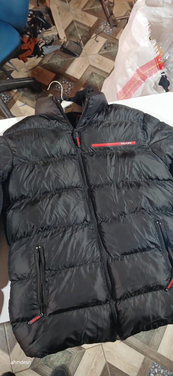 Prada Siyah Erkek Şişme Mont - Görsel 2