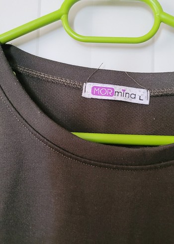 Haki yeşili Baskılı Uzun Kollu Kadın Sweatshirt - Görsel 3