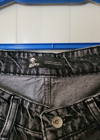 Gri Bol Kesim Kadın Denim Pantolon - Görsel 3