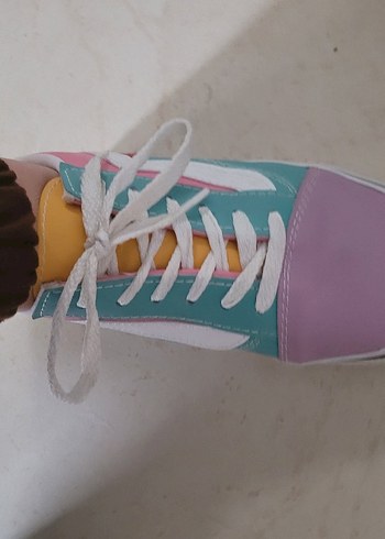 Bağcıklı Pastel Renkli Kadın Spor Ayakkabı - Görsel 2